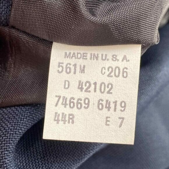 Vintage Levi Strauss Blazer Jacket Mens Sz 44R USA Made Blue Gold Buttons - Picture 11 of 16